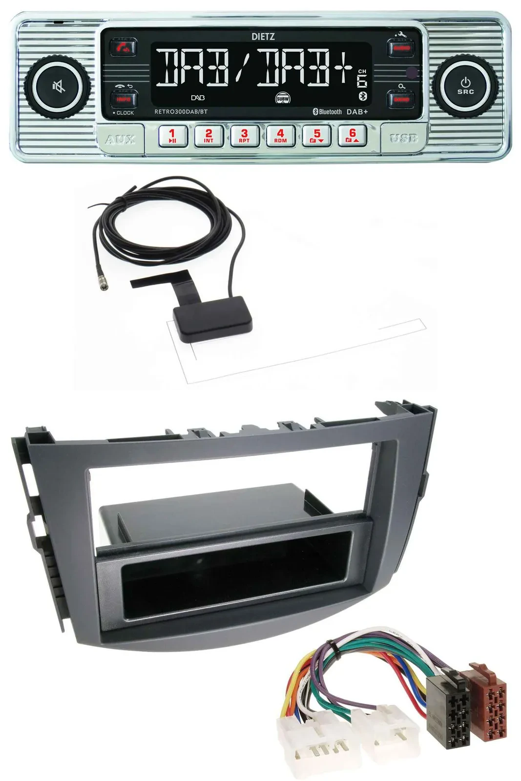 Автомагнитола для Toyota RAV4 Dietz Bluetooth USB MP3 DAB (с 2006)