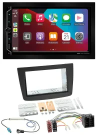 ESX 2DIN DAB USB MP3 Bluetooth Autoradio für Alfa Romeo Mito 08-14 955 ISO schwa