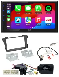 JVC Bluetooth USB Lenkrad 2DIN DAB Autoradio für Hyundai i40 VF ab 16 schwarz