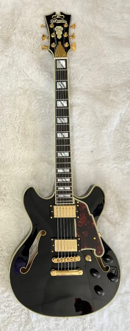 Б/У Электрогитара D'Angelico Excel Mini DC полуакустическая, черный