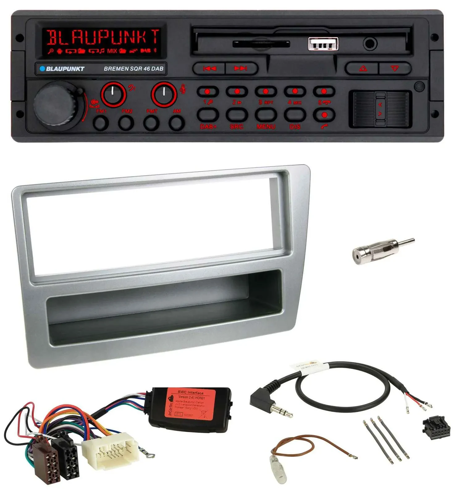 Blaupunkt SD Lenkrad USB Bluetooth DAB Autoradio für Honda Civic 2004-2006 silbe