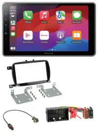 Pioneer MP3 USB DAB Bluetooth 2DIN Autoradio für Fiat 500X ab 2016 klavierlack s