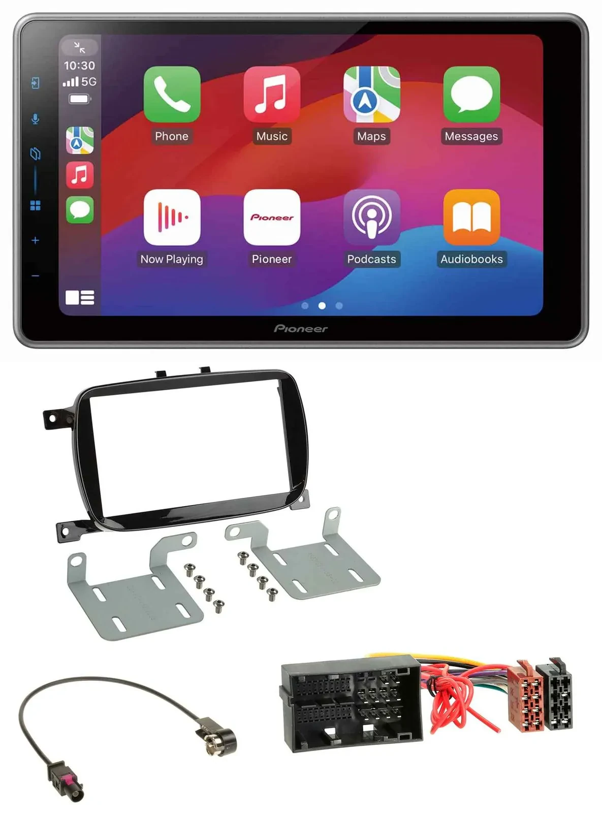 Pioneer MP3 USB DAB Bluetooth 2DIN Autoradio für Fiat 500X ab 2016 klavierlack s