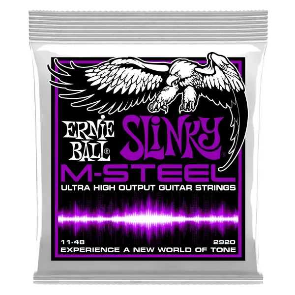 Струны для электрогитары Ernie Ball 2920 M-STEEL Power Slinky 11-48