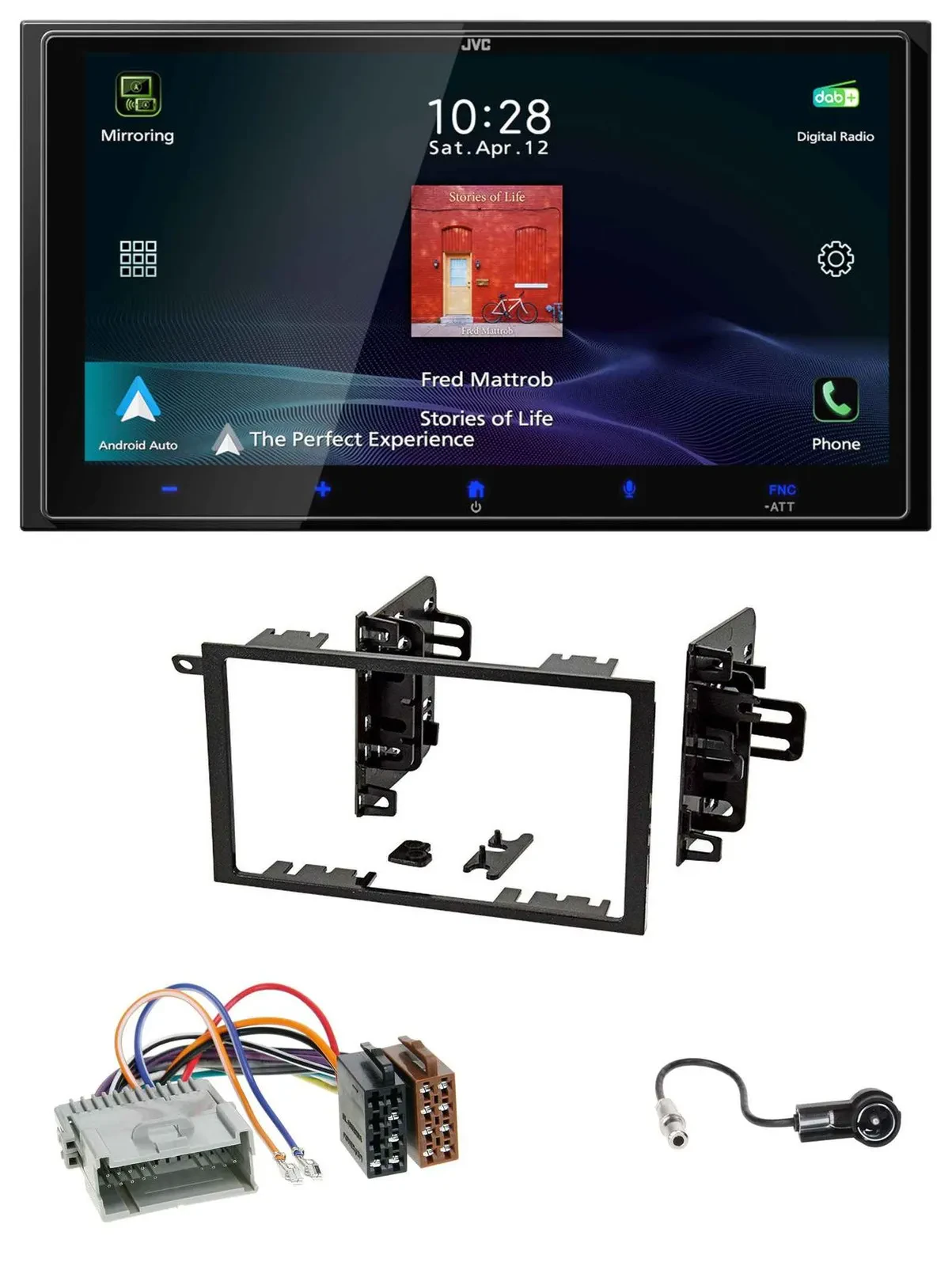 JVC USB Bluetooth 2DIN DAB MP3 Autoradio für Chevrolet Avalanche Blazer Cavalier