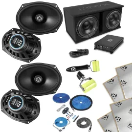 Сабвуфер для авто NVX NPKG212 (набор) 12", 2 динамика, с усилителем