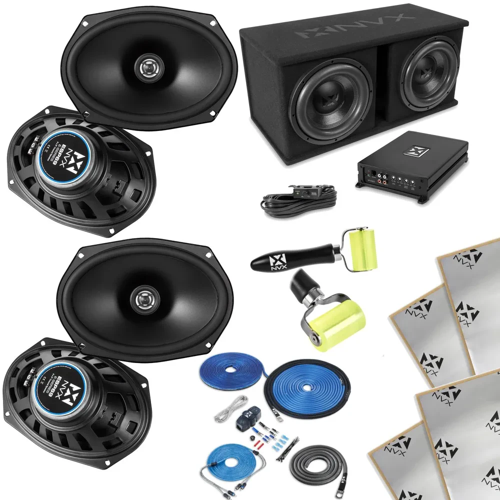 Сабвуфер для авто NVX NPKG212 (набор) 12", 2 динамика, с усилителем