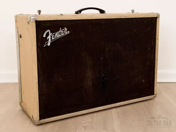 1962 Fender Bassman Piggyback 2x12 Vintage Speaker Cabinet, Blonde & Oxblood