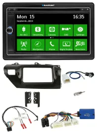 Blaupunkt Bluetooth 2DIN Lenkrad DAB USB TMC Navigation für Toyota Hilux 2015-20