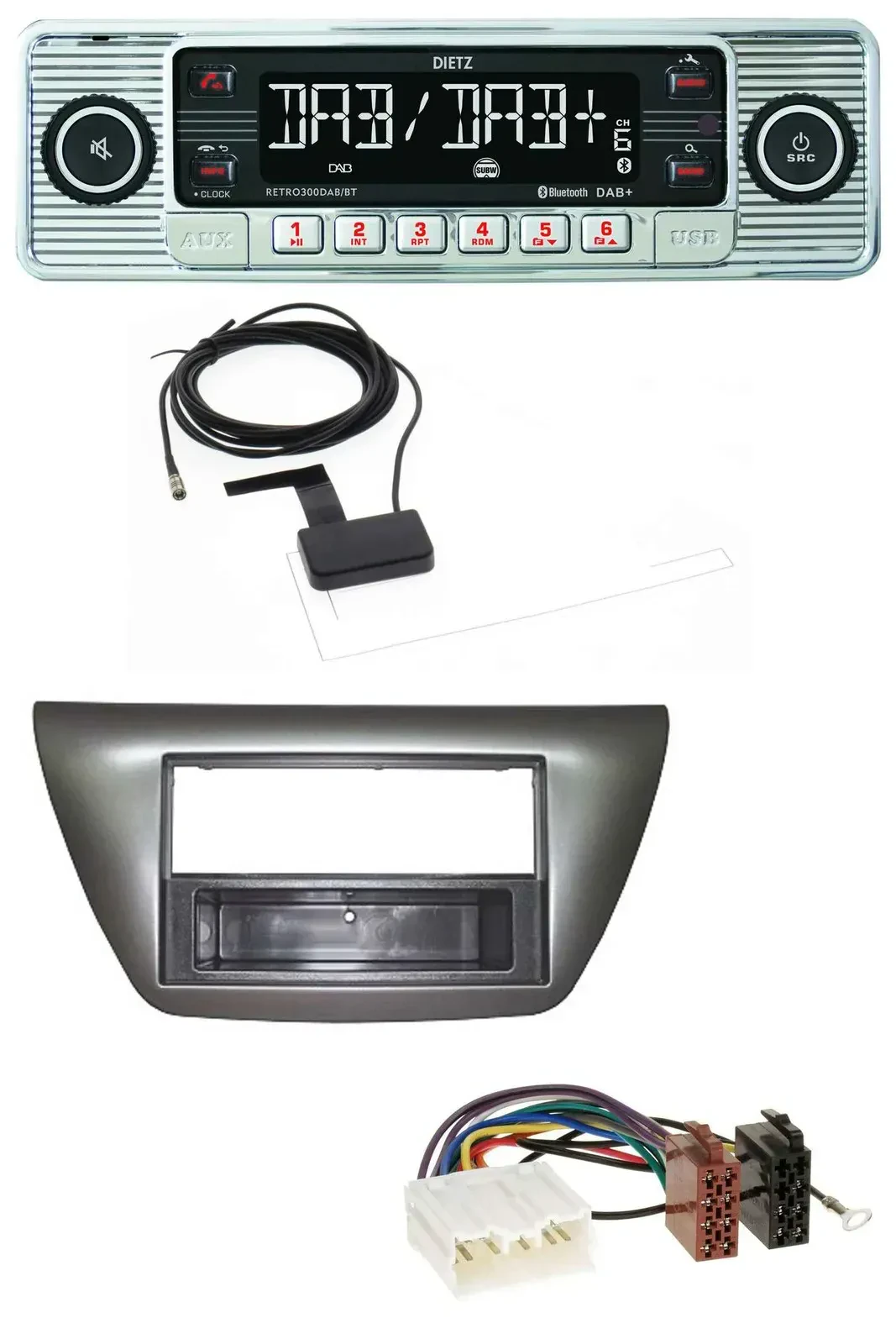 Dietz Bluetooth USB MP3 DAB Autoradio für Mitsubishi Lancer Evo 2004-2008