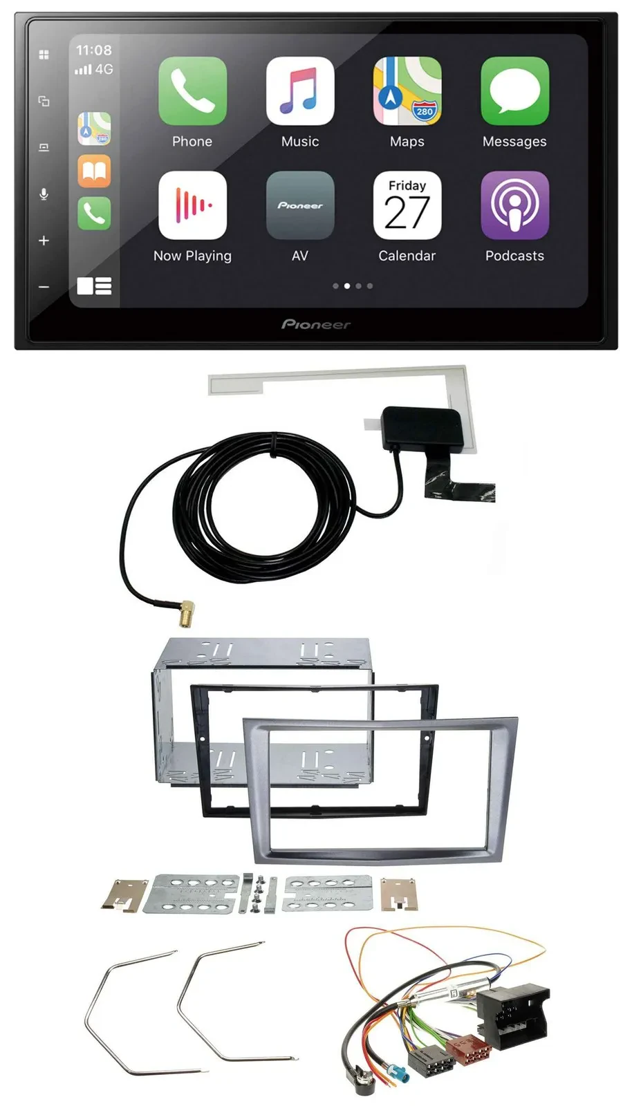 Pioneer USB MP3 2DIN Bluetooth DAB Autoradio für Opel Antara Astra H Zafira B ch