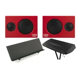 Nord Piano Monitors V2 (Pair) Bundle with Nord Music Stand V2 and Dust Cover
