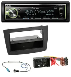 Автомагнитола Pioneer DAB/CD/USB/AUX/MP3 для Alfa Romeo Mito (955, с 2014) чёрная