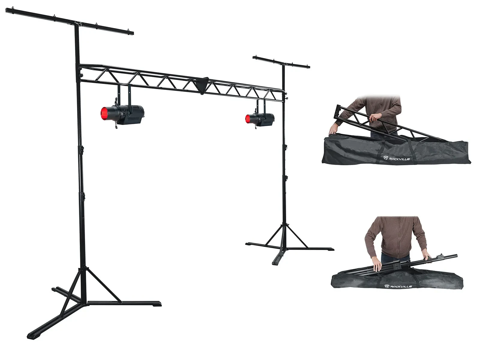 Профильный прожектор American DJ ENCORE PROFILE PRO COLOR RGBWAL DMX (набор, 2 шт.) с фермой