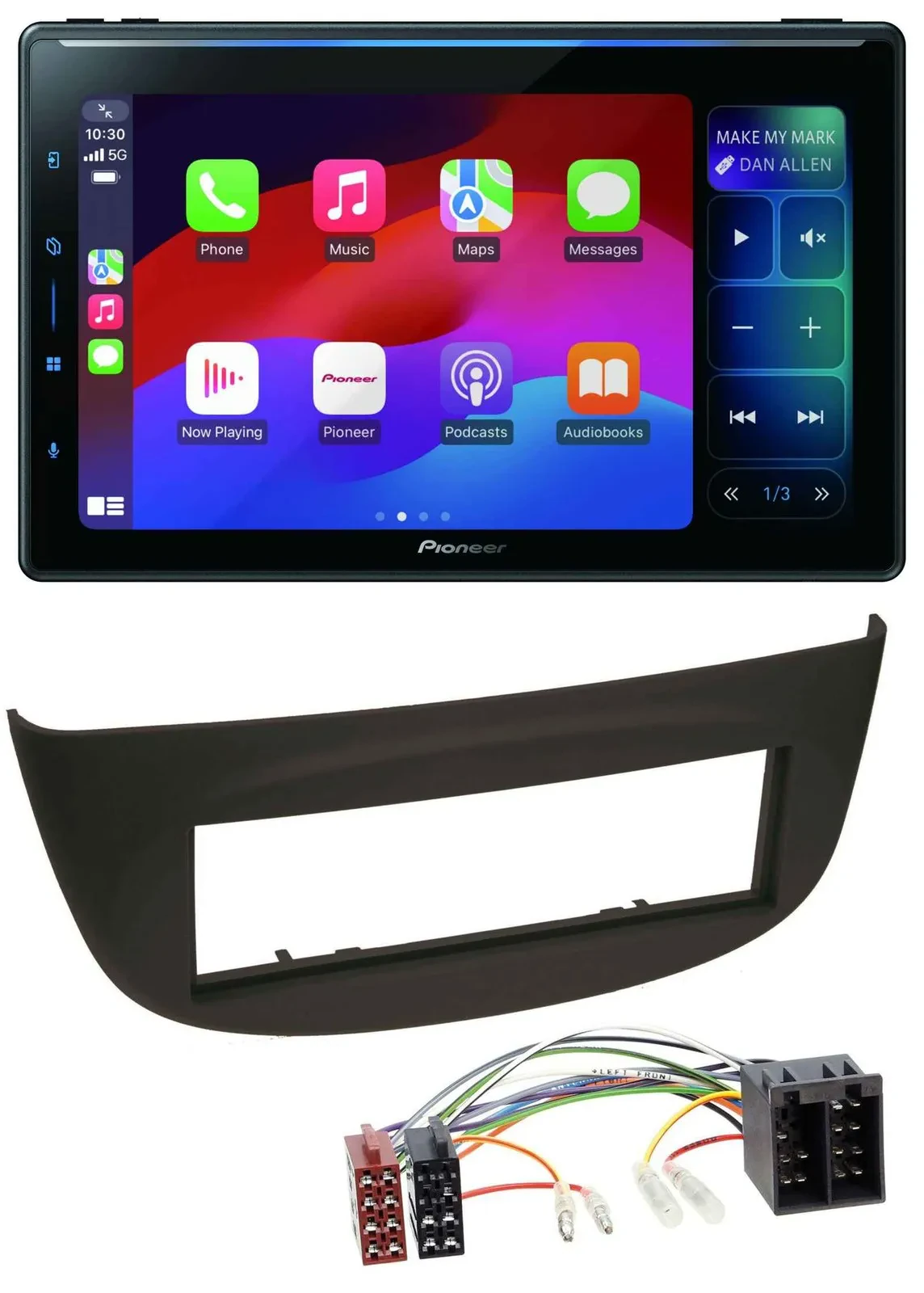Pioneer Bluetooth DAB MP3 USB Autoradio für Renault Twingo (07-12) schwarz
