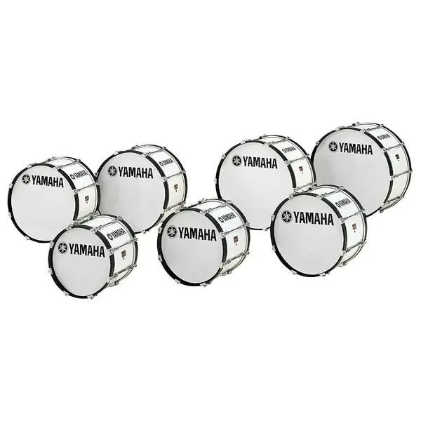 Маршевый барабан Yamaha Power-Lite Marching Bass Drum White Wrap 26x14