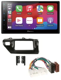 Pioneer DAB USB MP3 Bluetooth 2DIN Autoradio für Toyota Hilux (2015-2020)