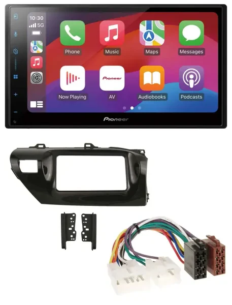 Pioneer DAB USB MP3 Bluetooth 2DIN Autoradio für Toyota Hilux (2015-2020)