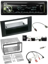 Автомагнитола Pioneer для Ford Kuga (2008–2012), CD, DAB, USB, MP3, чёрная