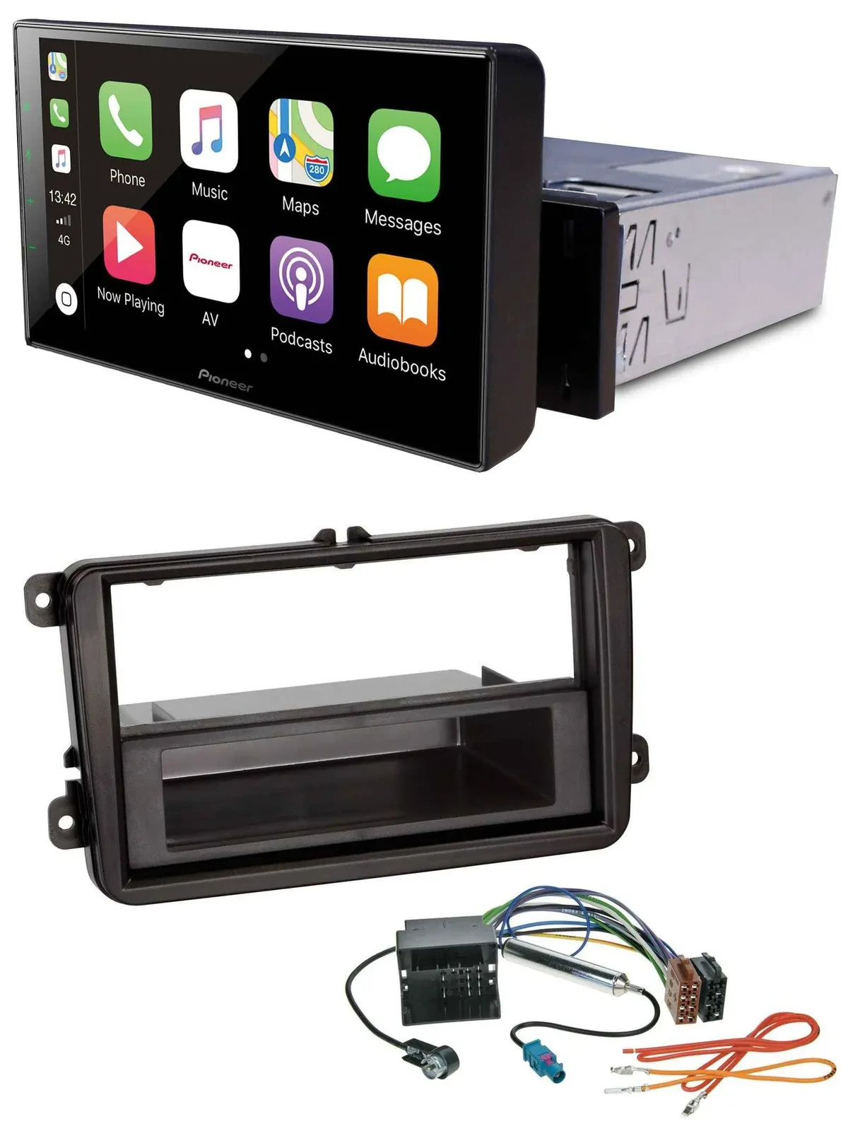 Pioneer Bluetooth MP3 DAB USB Autoradio für Skoda Fabia Octavia Rapid Roomster