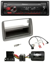 Автомагнитола Pioneer DAB, 1-DIN, USB, MP3, управление с руля, для Alfa Romeo GT/147, серебристая