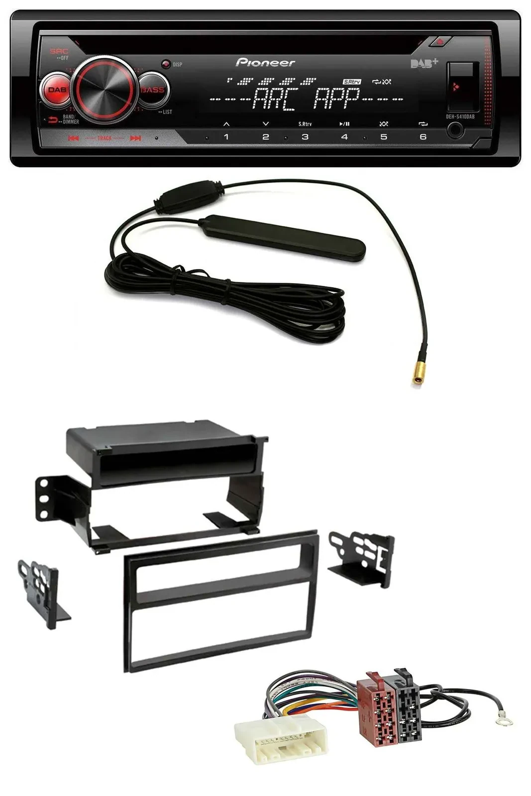 Pioneer CD USB AUX DAB MP3 Autoradio für Nissan Versa / Tiida (ab 2007)