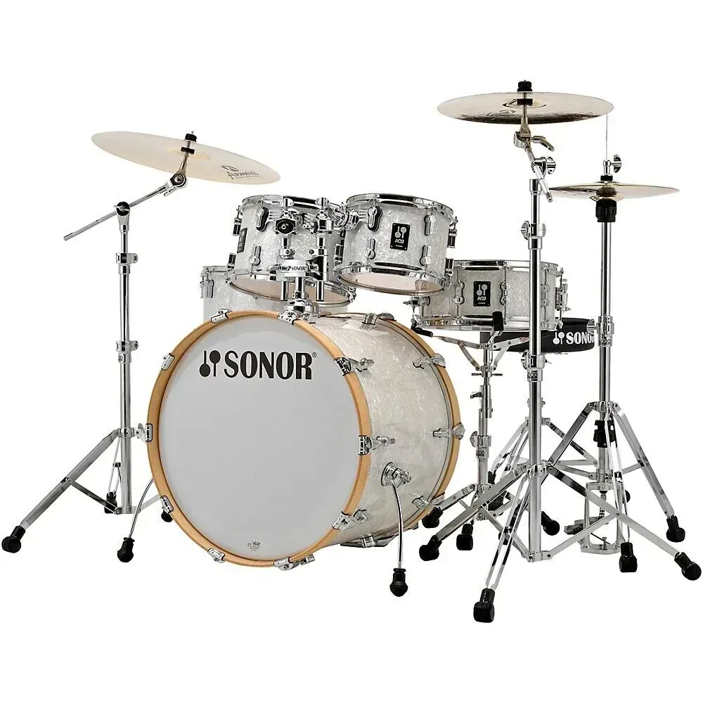 Sonor AQ2 Stage Maple 5-Piece Shell Pack White Marine Pearl