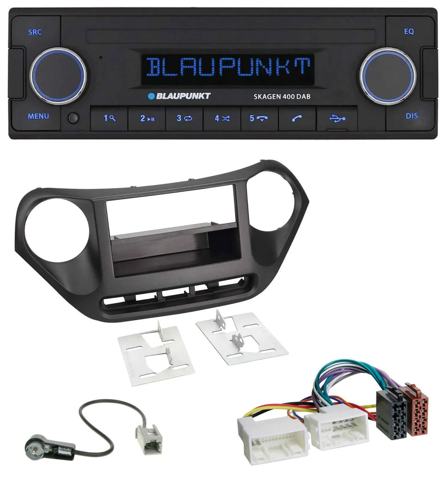 Blaupunkt DAB USB Bluetooth MP3 Autoradio für Hyundai i10 (ab 2013)