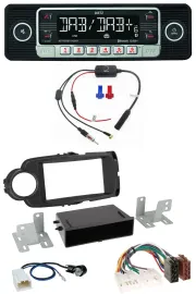 Dietz MP3 DAB Bluetooth USB Autoradio für Toyota Yaris (11-14) - schwarz
