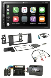 Pioneer USB Lenkrad DAB 2DIN Bluetooth Autoradio für BMW 5er E39 01-04 Aktivsyst