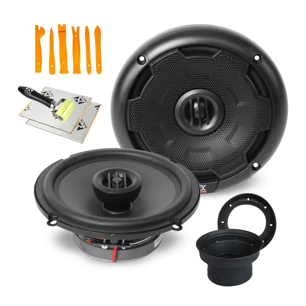 Автомобильные динамики MTX THUNDER65 6.5" 2‑полосные коаксиальные, 120W с установочным комплектом NVX (набор)