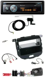 Автомагнитола Pioneer Bluetooth DAB USB CD для Hyundai i10 (2009–2013) черная