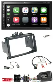 Pioneer USB Lenkrad DAB 2DIN Bluetooth Autoradio für Hyundai i20 09-12 schwarz