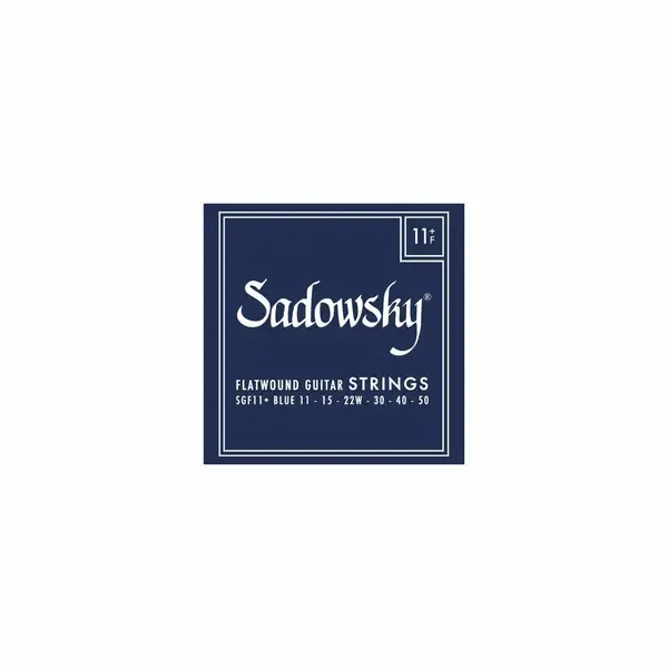 SADOWSKY Blue Label Guitar String Set, Stainless Steel, Flatwound - 011-050