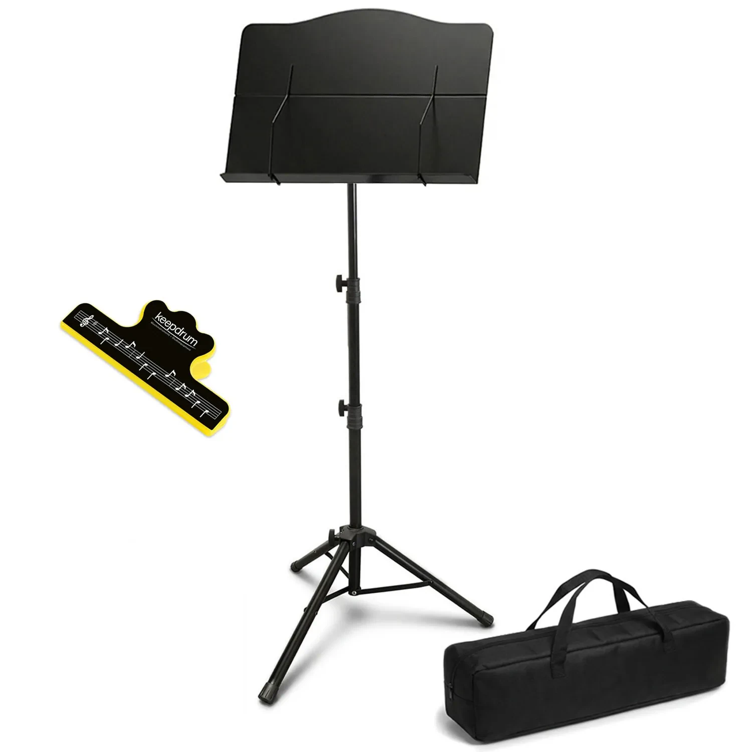 Пюпитр для нот keepdrum MUS024 складной, с чехлом и зажимом для нот