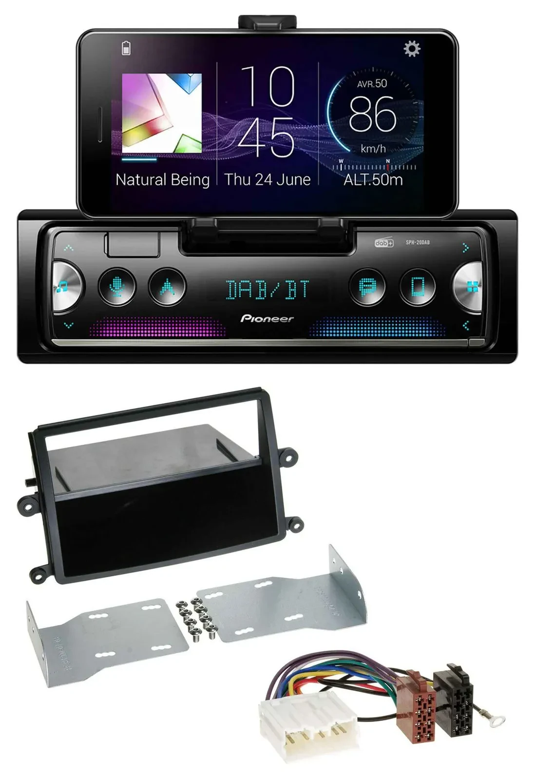 Автомагнитола для Mitsubishi L200 (с 2006) Pioneer USB MP3 Bluetooth DAB