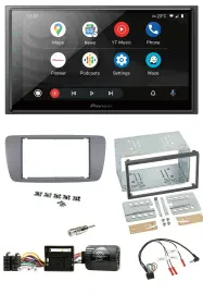 Автомагнитола Pioneer 2-DIN, USB, DAB, Bluetooth, совместимая с управлением на руле, для Seat Ibiza (с 2008)