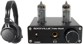 Наушники мониторные закрытые Audio-Technica ATH-M60X (набор) с ламповым усилителем для наушников