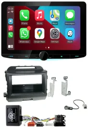 Kenwood Lenkrad USB DAB Bluetooth Autoradio für Kia Sportage 3 Navi 10-15 schwar