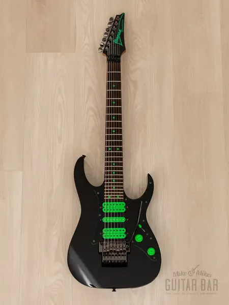 Электрогитара Ibanez Universe UV7 Steve Vai Signature 7 HSH Black w/case Japan 1990