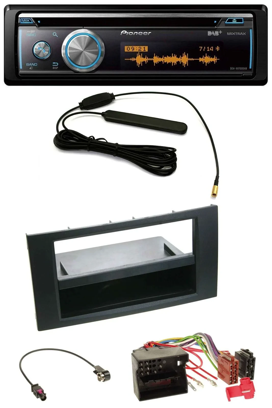 Pioneer CD USB Bluetooth DAB MP3 Autoradio für Ford Focus C-Max S-Max Galaxy 03-