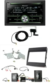 Pioneer CD USB Lenkrad Bluetooth 2DIN DAB Autoradio für Porsche Cayenne Soundsys