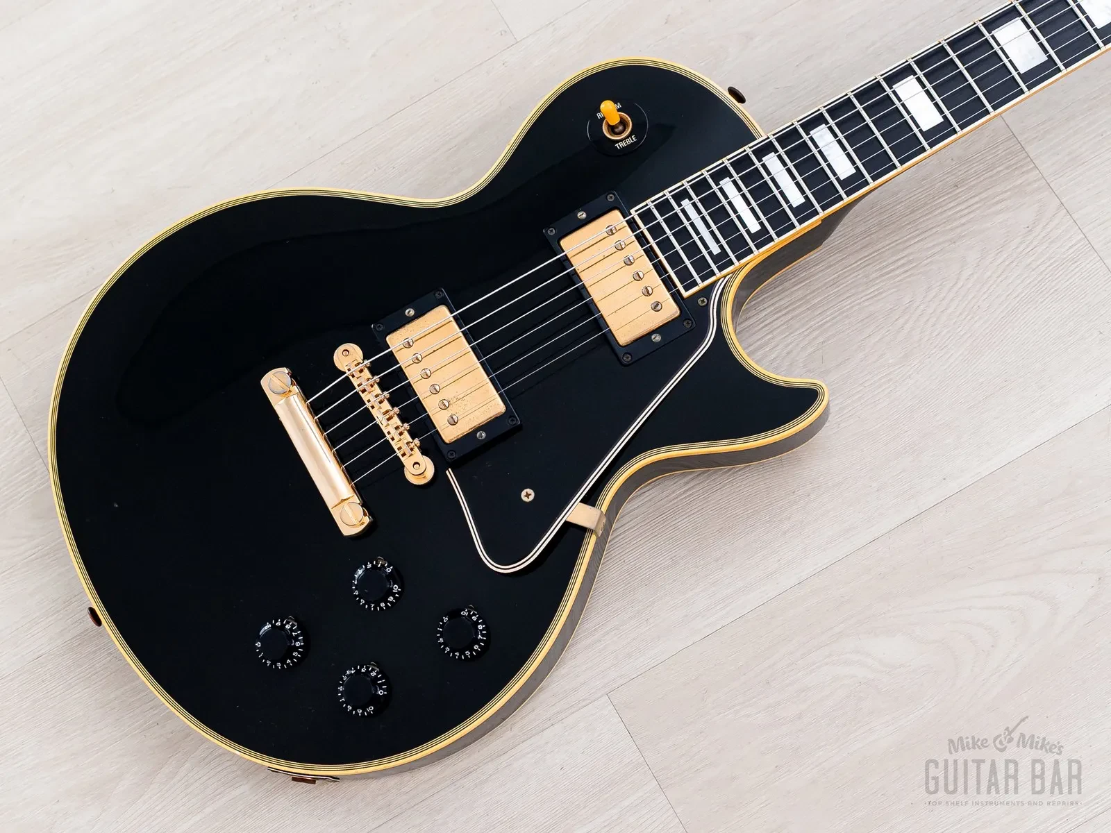 2001 Gibson Historic ‘57 Les Paul Custom Black Beauty LPB7 w/ Hangtags, Yamano