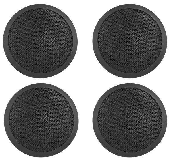 (4) Rockville CCL6T Black 70V 6" Commercial Ceiling Speakers 4 Restaurant/Office