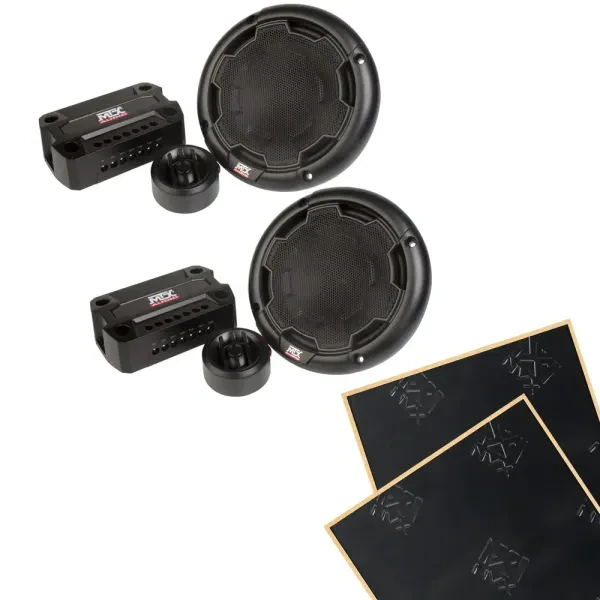 MTX THUNDER51 5.25″ Component Speaker System + Sound Damping