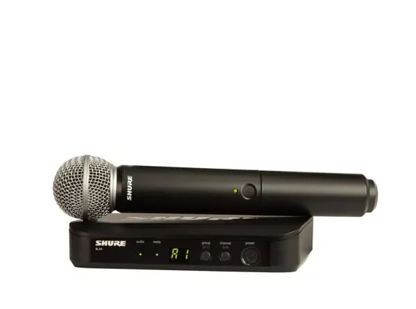 Shure BLX24/SM58 Handheld Wireless Microphone System H10 Band