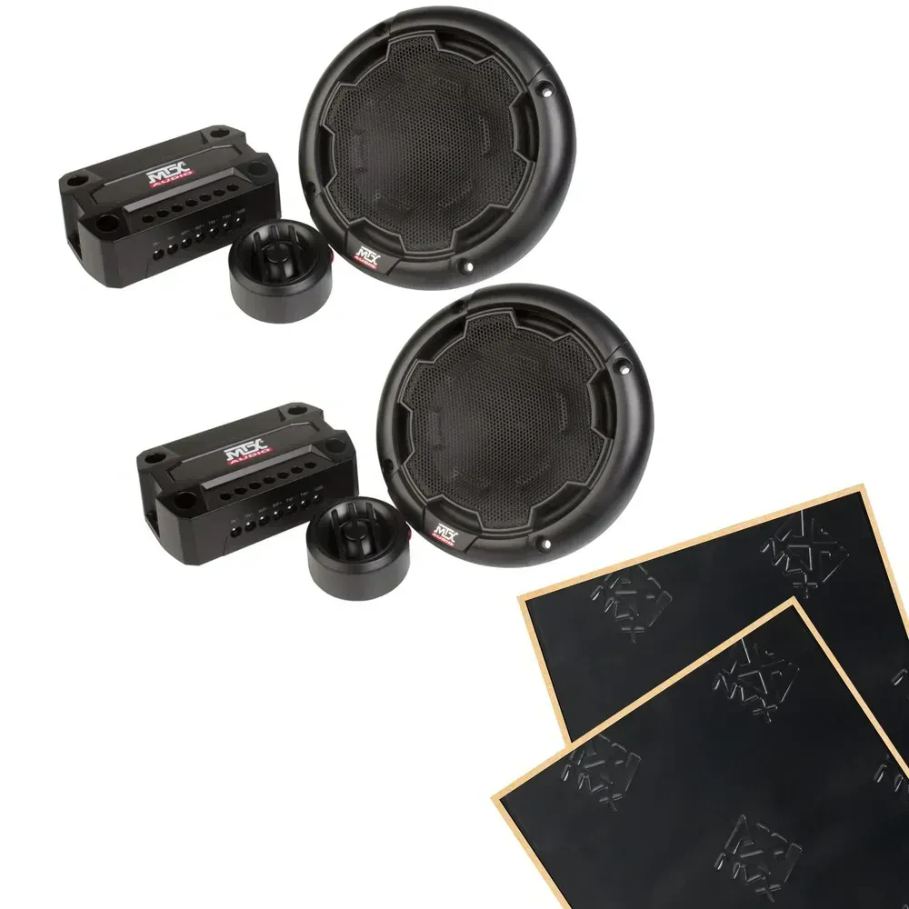 Компонентные автодинамики MTX THUNDER51 5.25" (набор) с комплектом шумоизоляции