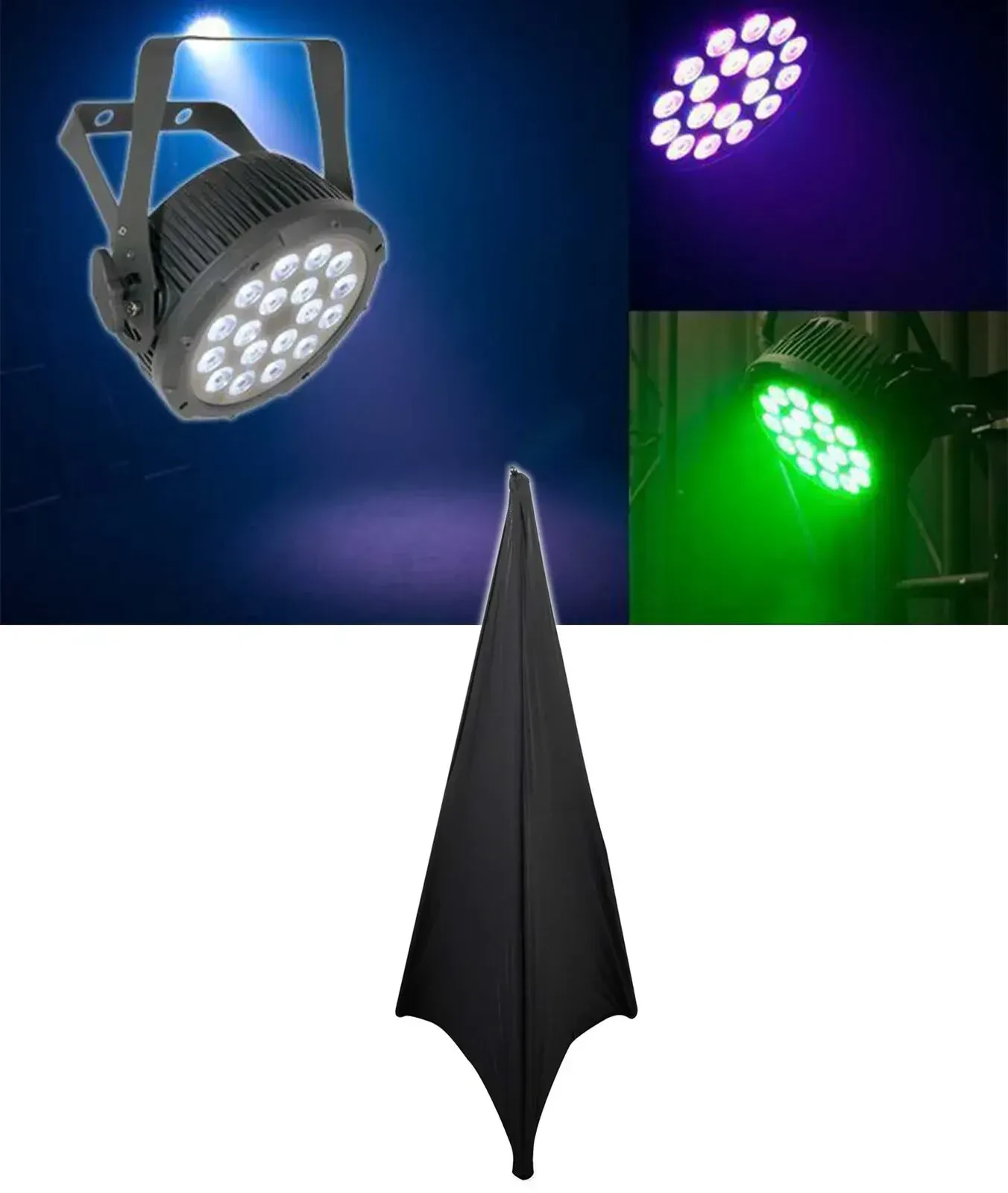 Chauvet DJ Slimpar Pro Tri RGB LED Par Can Wash Light SLIMPARPROTRI+Free Scrim