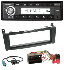 Continental USB 1DIN AUX DAB MP3 Autoradio für Mercedes C-Klasse W204 ab 2007