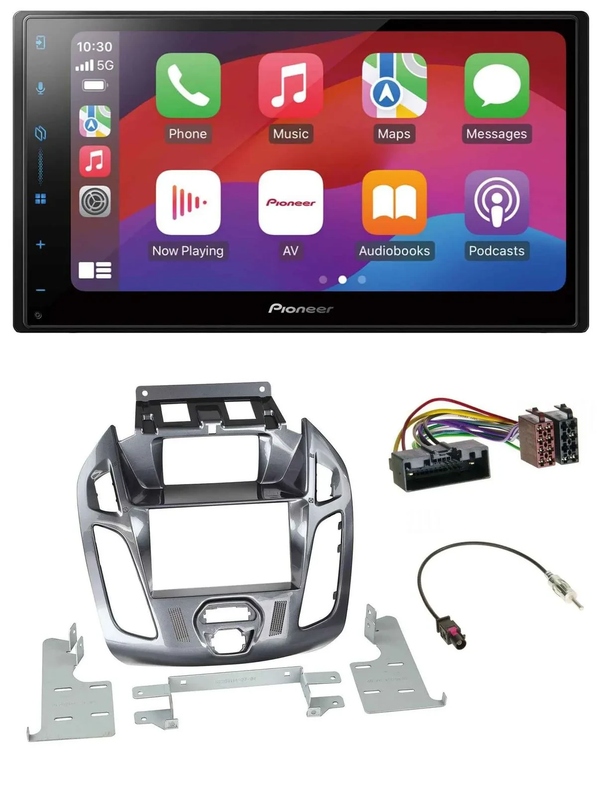 Pioneer DAB USB MP3 Bluetooth 2DIN Autoradio für Ford Transit Connect mit Displa